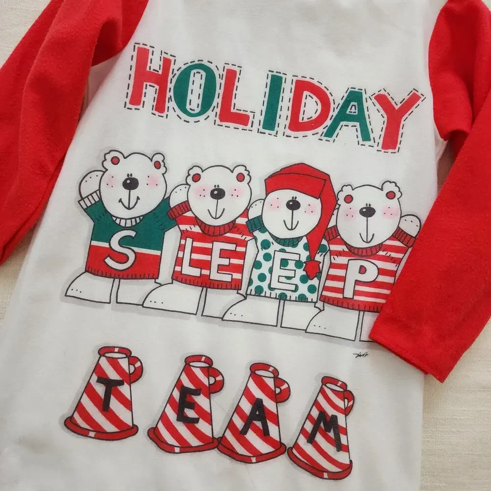 Vintage Holiday Bear Nightgown kids 6